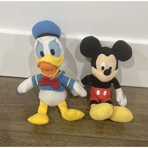 Classic Disney Donald Duck Plush & Mickey Mouse Plush 10" disney plush GW